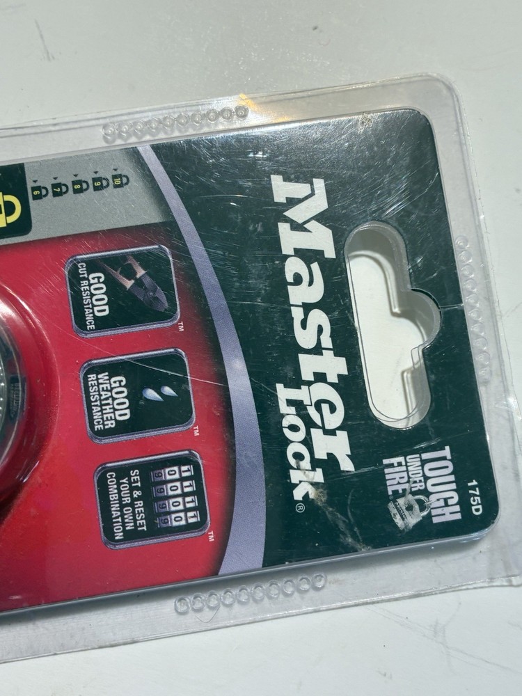 Master Lock 175D Combination Padlock Security Locker Combo R