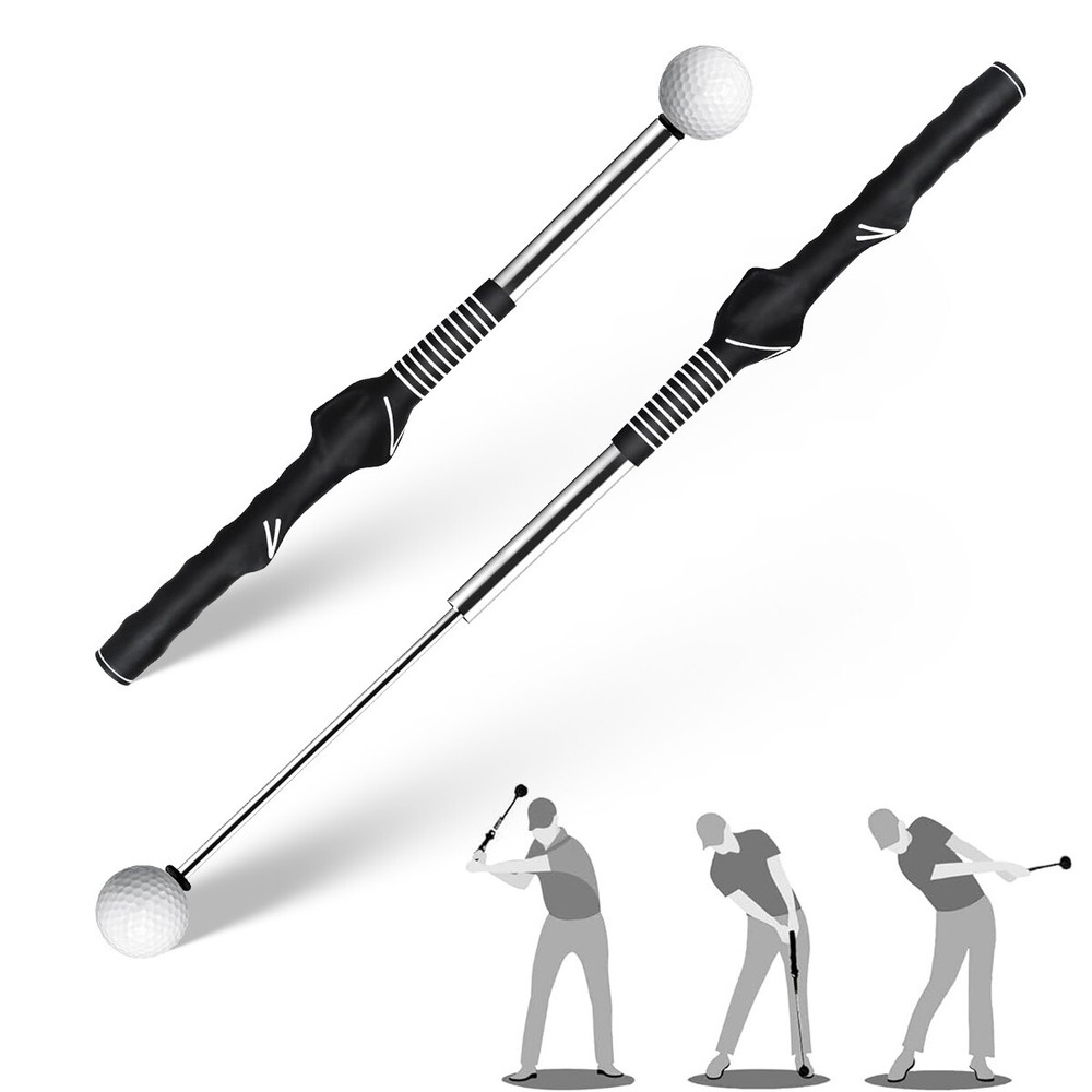 Retractable Golf Swing Training Aid, Golf Grip Trainer & Golf Swing Trainer Tool