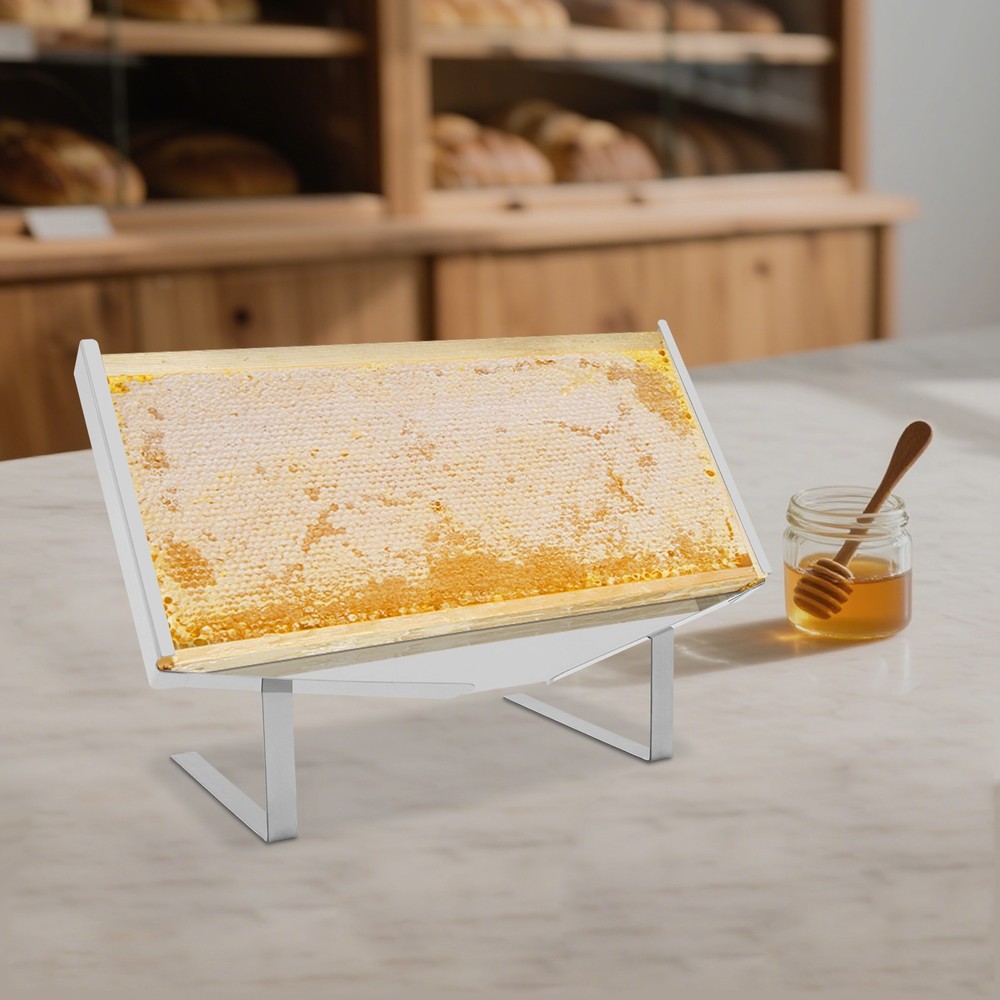 Honeycomb Frame Display Stand, Stainless Honey Uncapping Holder Frame Silver
