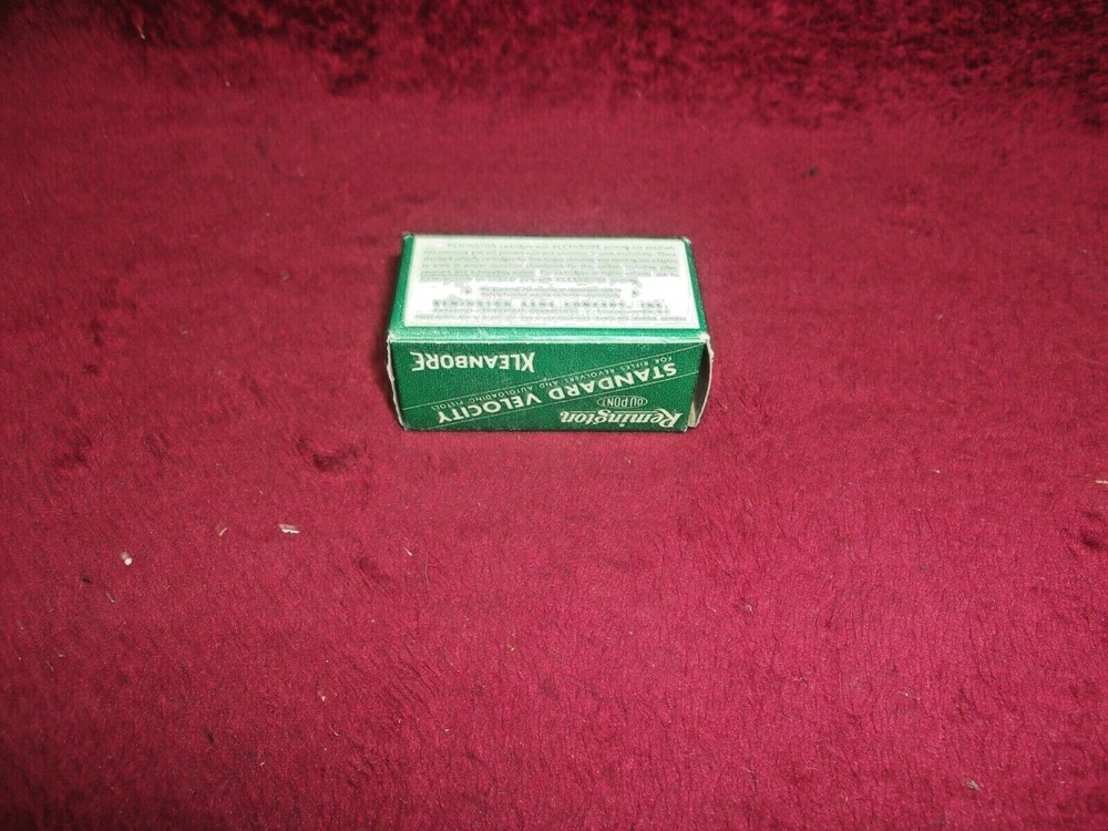 Vintage Remington Kleanbore 22 Long Rifle, Ammo Box, (Empty)