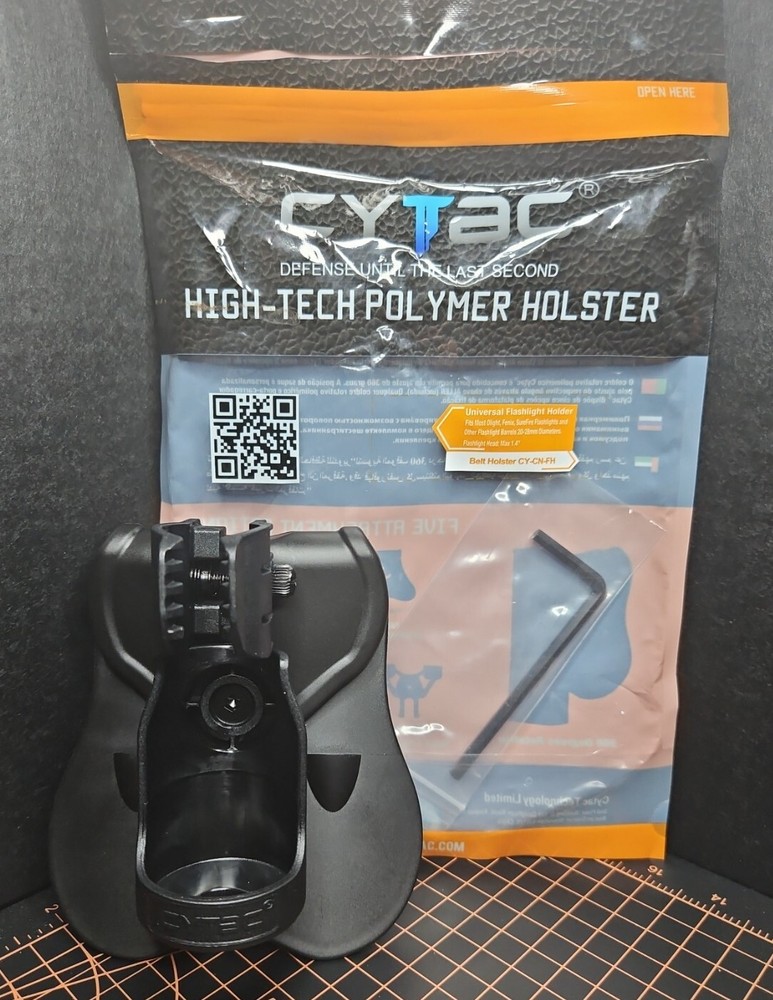 Cytac Universal Flashlight Holder - Fits Most Flashlight Barrels 20-28mm