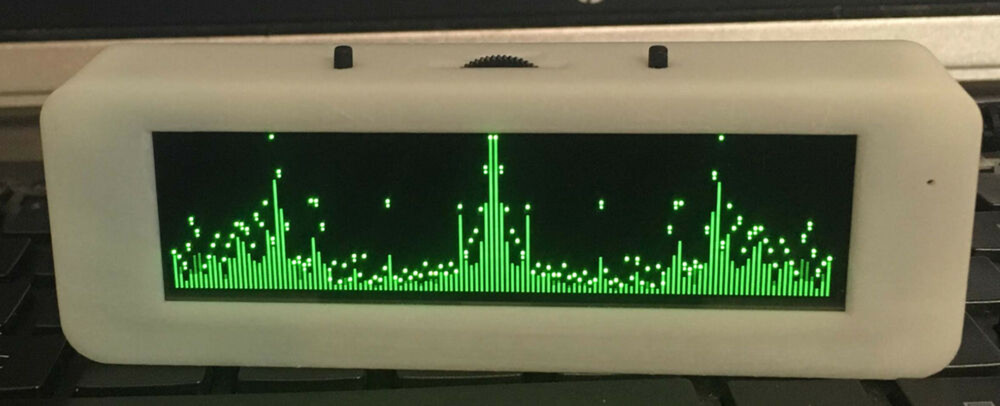 3.12 inch OLED Audio Level Indicator Mic Spectrum Display Analyzer VU Meter