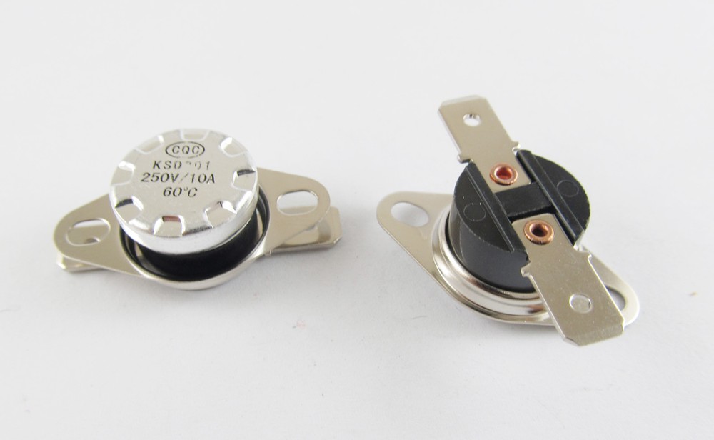 1pcs KSD301 Temperature Controlled Switch Thermostat 60°C N.O. Normal Open