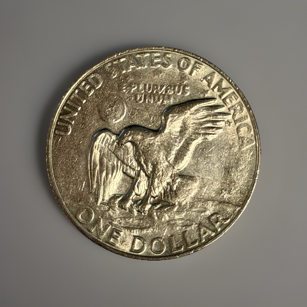 1978-P Eisenhower Ike Dollar - Struck Thru Grease Error