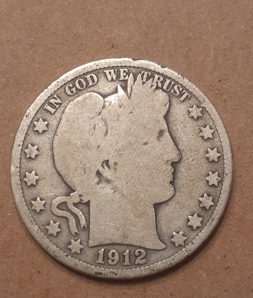 1912 BARBER HALF DOLLAR
