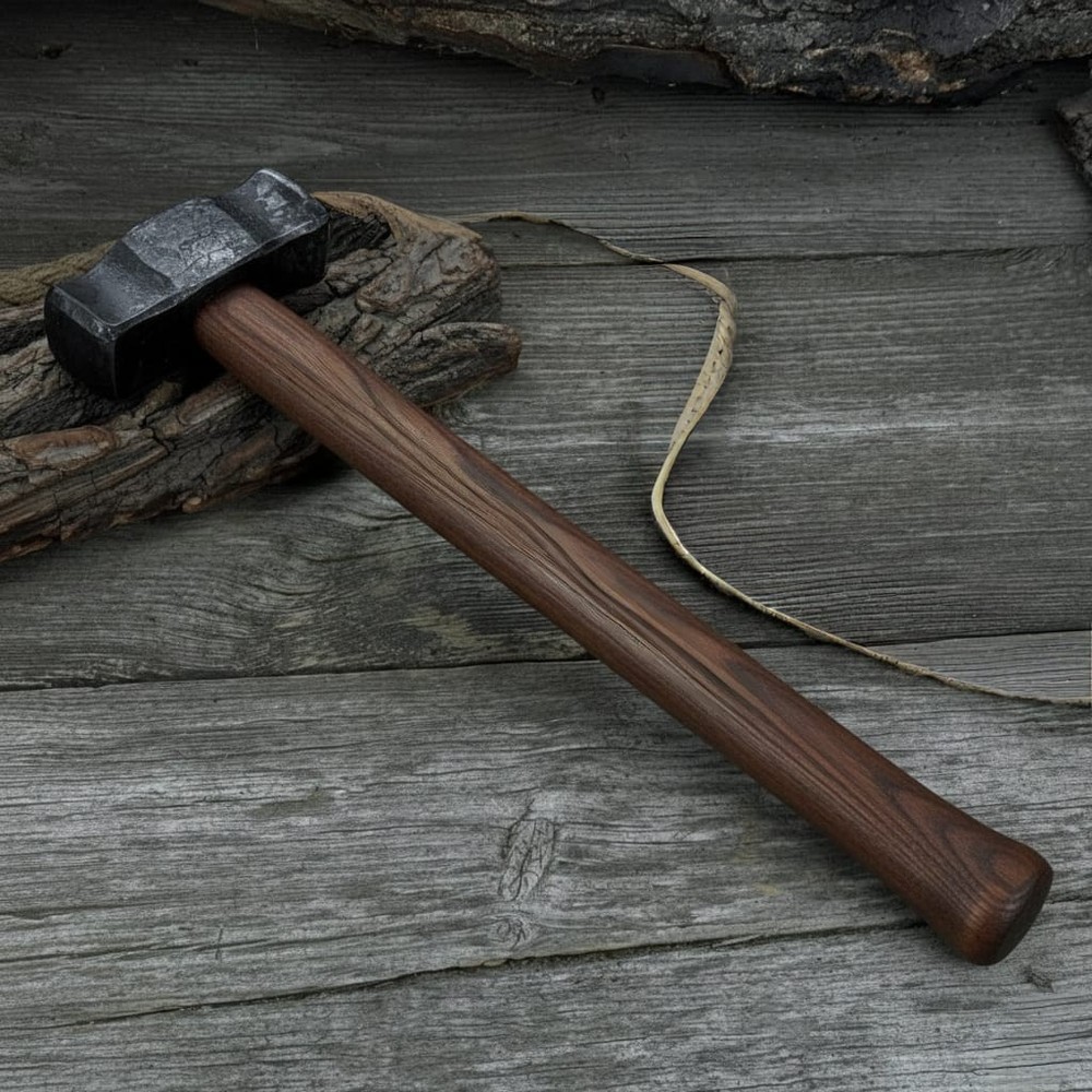 2.5 lbs Blacksmith Rounding Hammer, Double Face Hammer, Hand Forged
