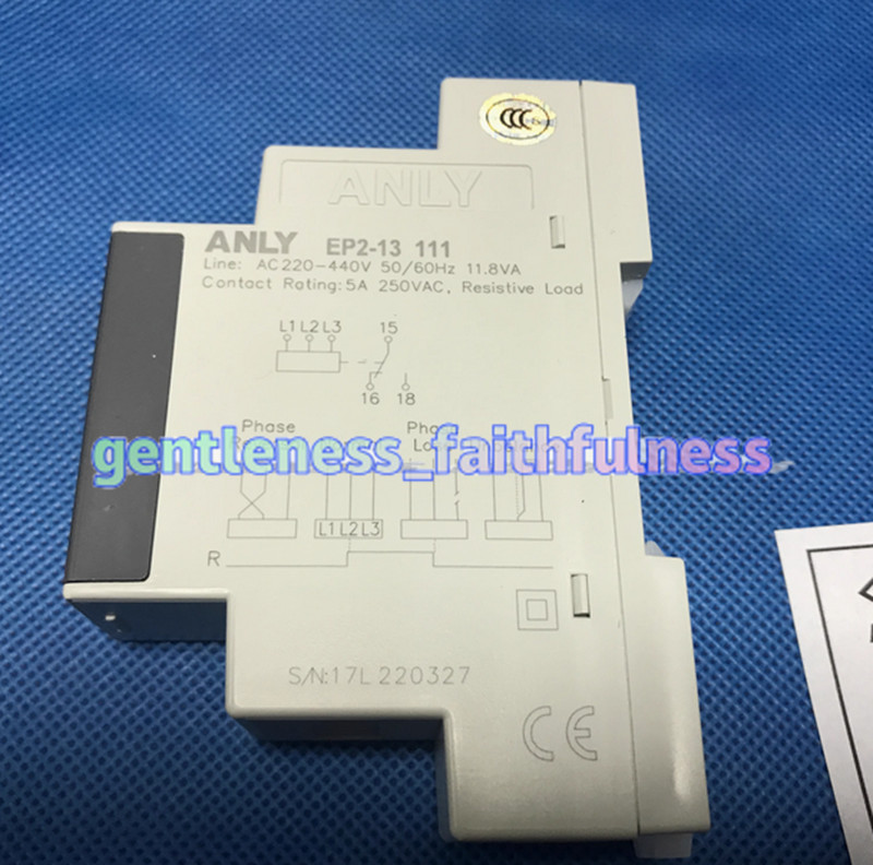 1pc new ANLY Three-phase Phase Sequence Protection Relay EP2-13111 AC 220-440V