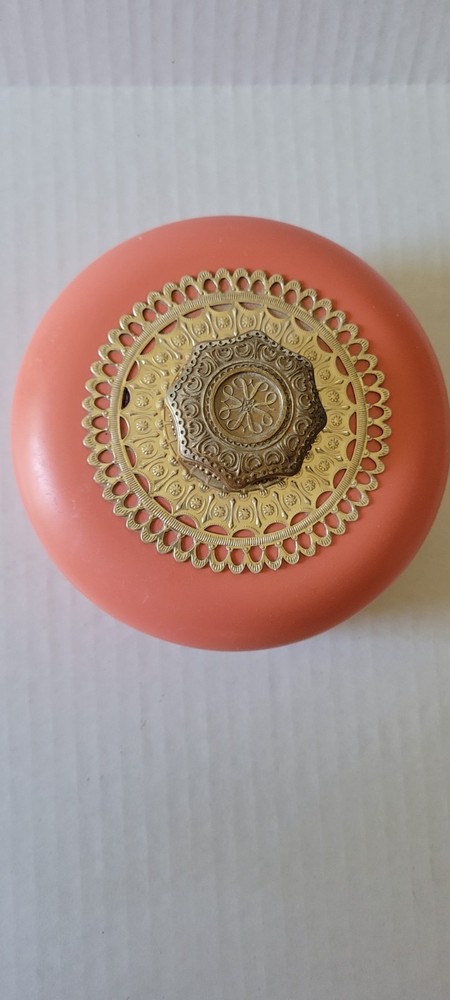 Vintage Avon Vanity Box Retro Dusting Powder Container Mid Century Decor Empty