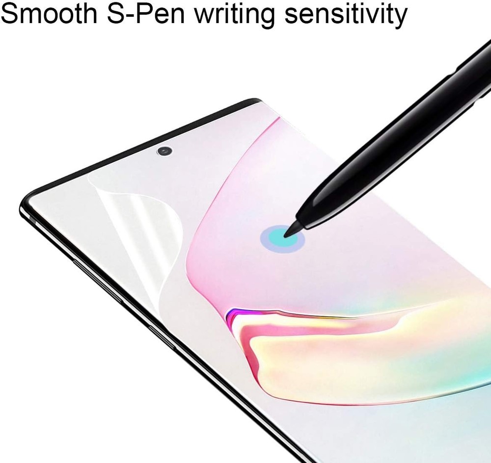 3 PACK Samsung Galaxy Note 10+ Plus Screen Protector HD Clear Case Friendly