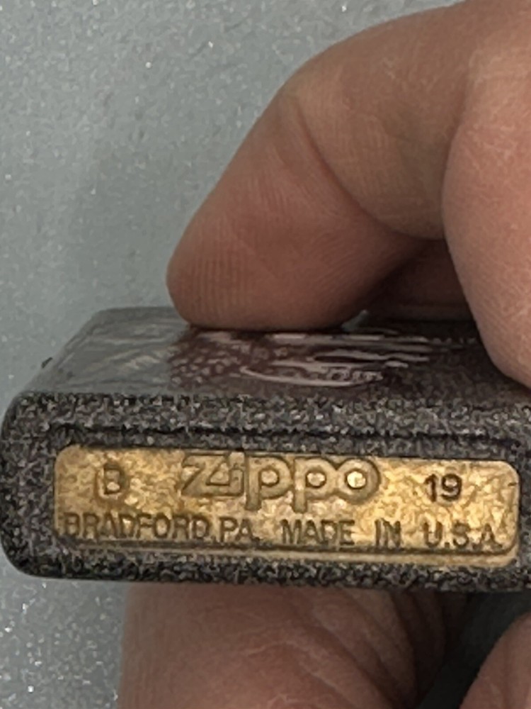 2019 Wolf Skull Iron Stone Zippo Lighter