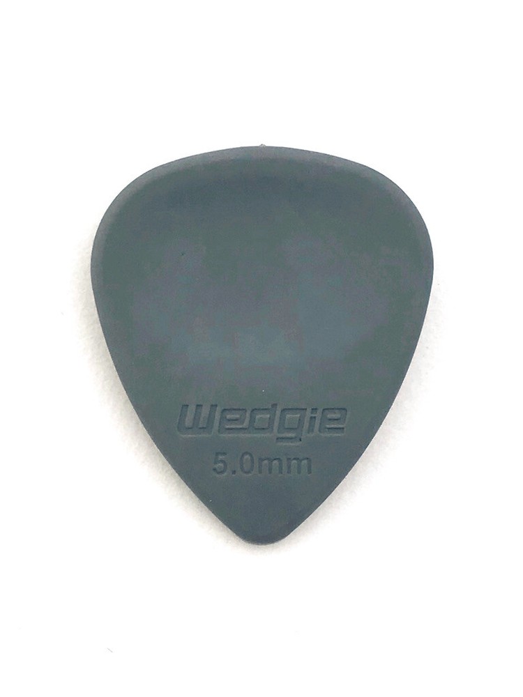 Wedgie Rubber Guitar Picks | 5.0mm | Medium | Grey | 3 pcs