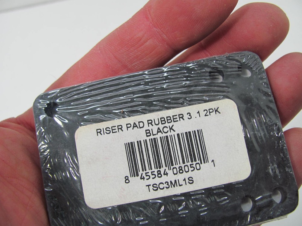New Mini Logo Rubber Black Skateboard Riser - 0.1 - (2 PC)