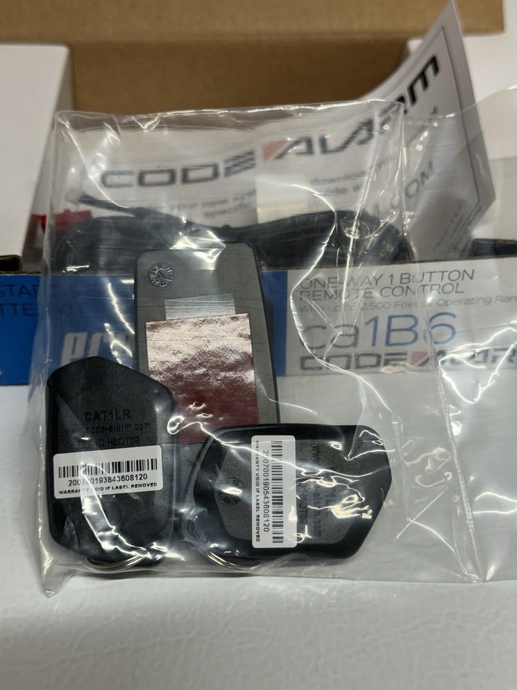 Code Alarm Pro CA1B6 1-Way Transmitter Kit 2 - Cat1lr Remotes Antenna Harness