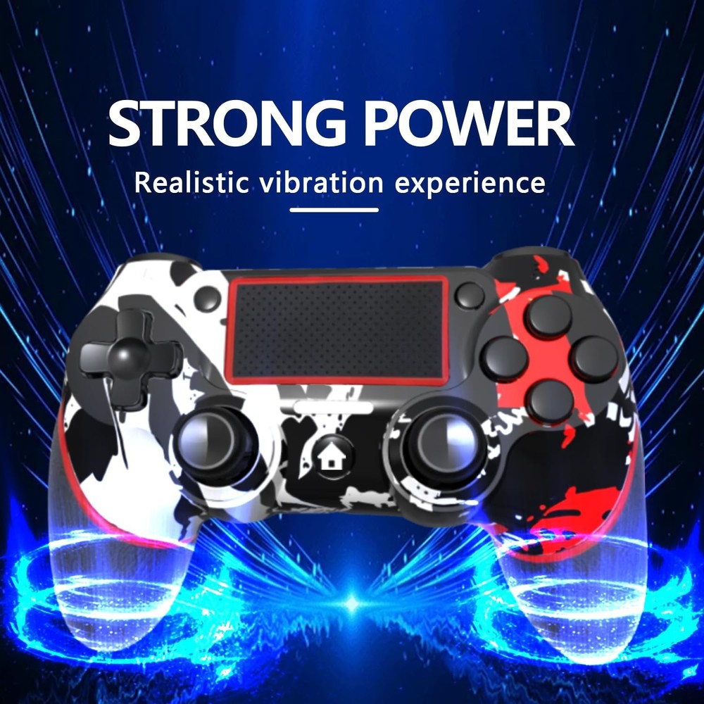 Wireless Controller for Ps4 Romote Compatible with Ps4/Slim/Pro/Windows PC, C...