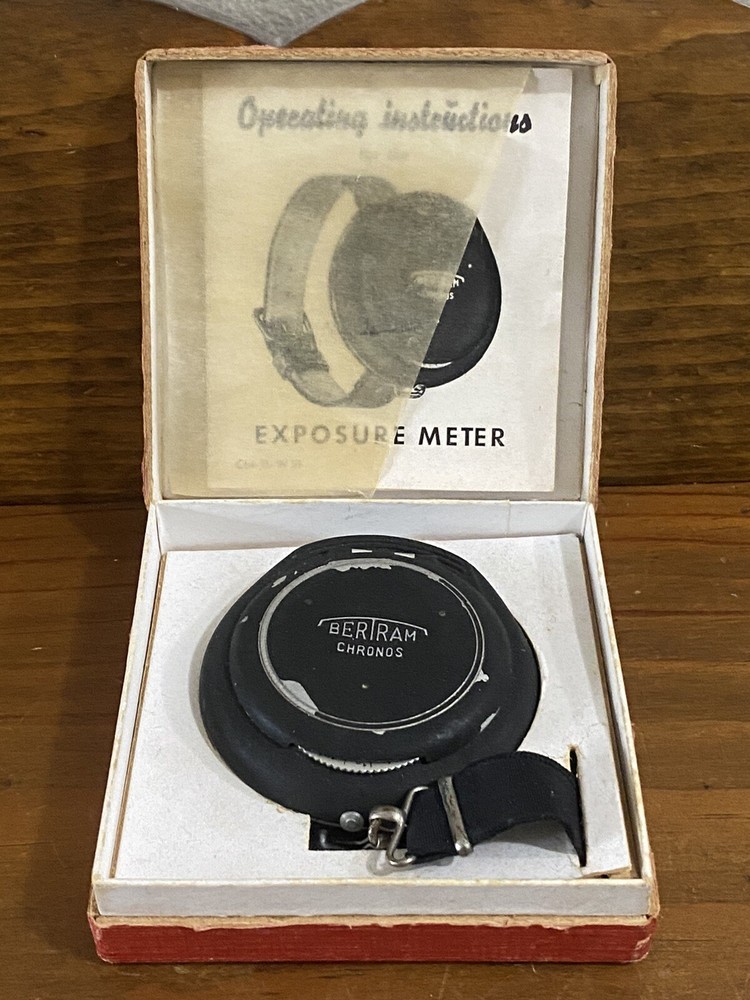 Vintage Bertram Chronos Germany Exposure Meter in Original Box