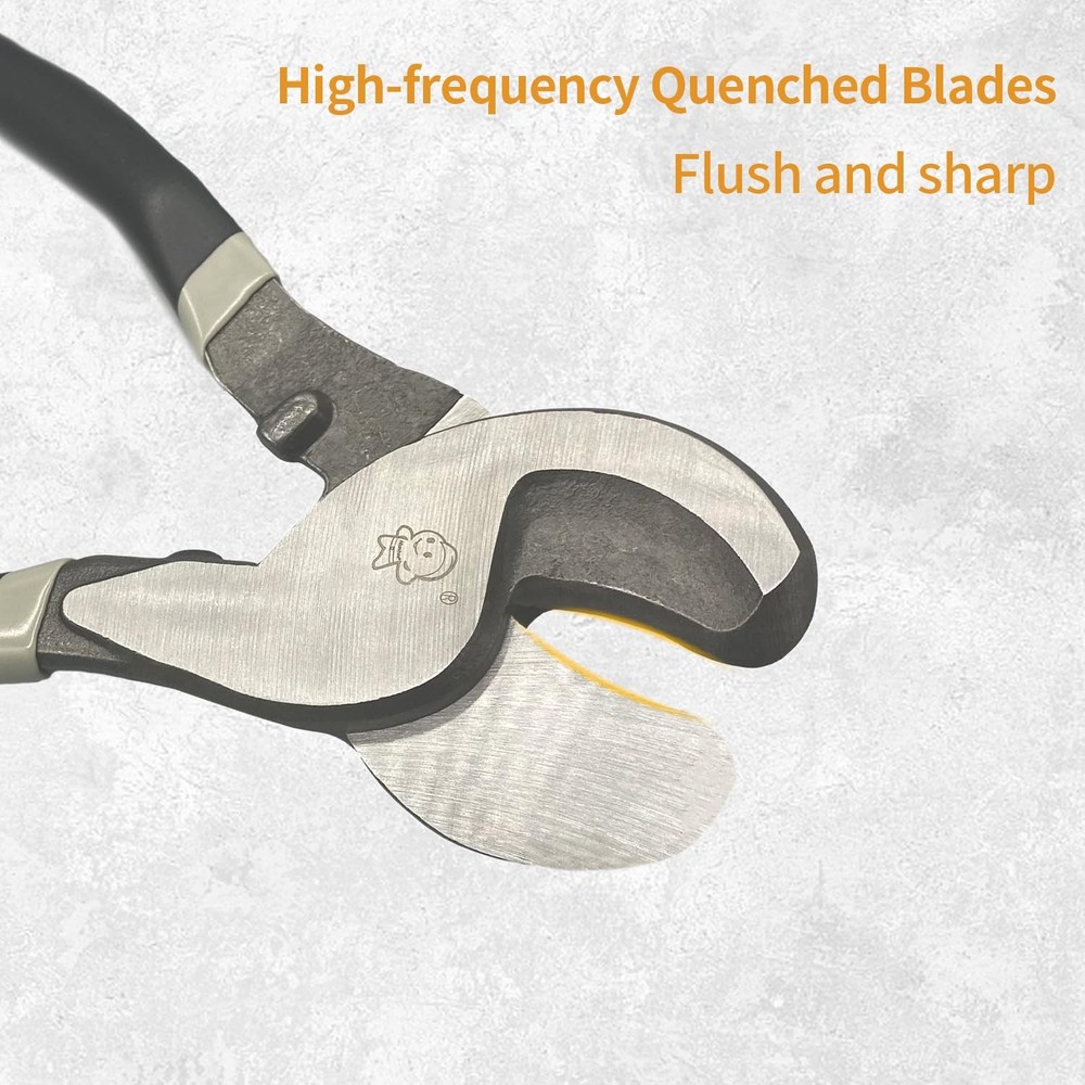 Heavy Duty Cable Cutter 10 Inch High Leverage Pliers For Communications Cable Cu