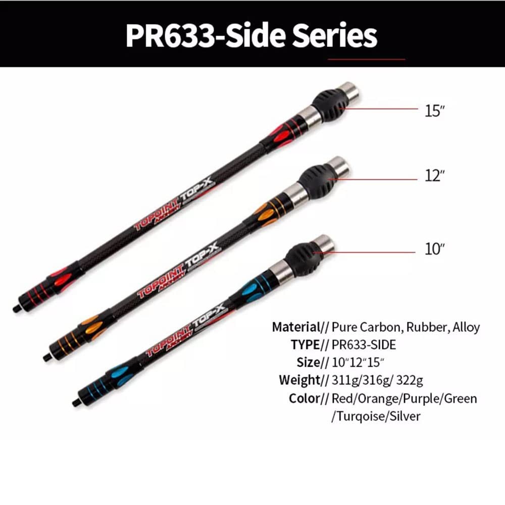 New Archery Balance Bar Set Compound Bow Stabilizer System Include Main Rod Side