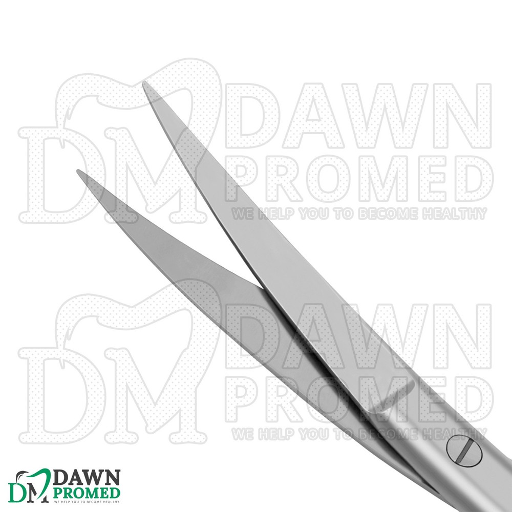 6 Pcs Operating Scissors 6.5" Curved Sharp Sharp Round Pattern Surgical Set