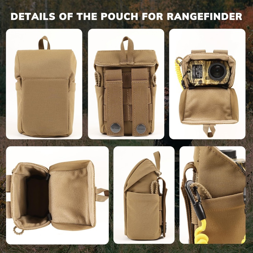 Binocular Harness Case Bino Chest Pack with Magnetic Closure and MOLLE System...