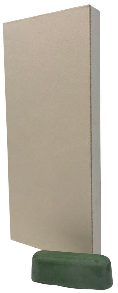 Leather Strop 8"X 3.5" Includes Compound - Sharpening Mirror-Like Finish