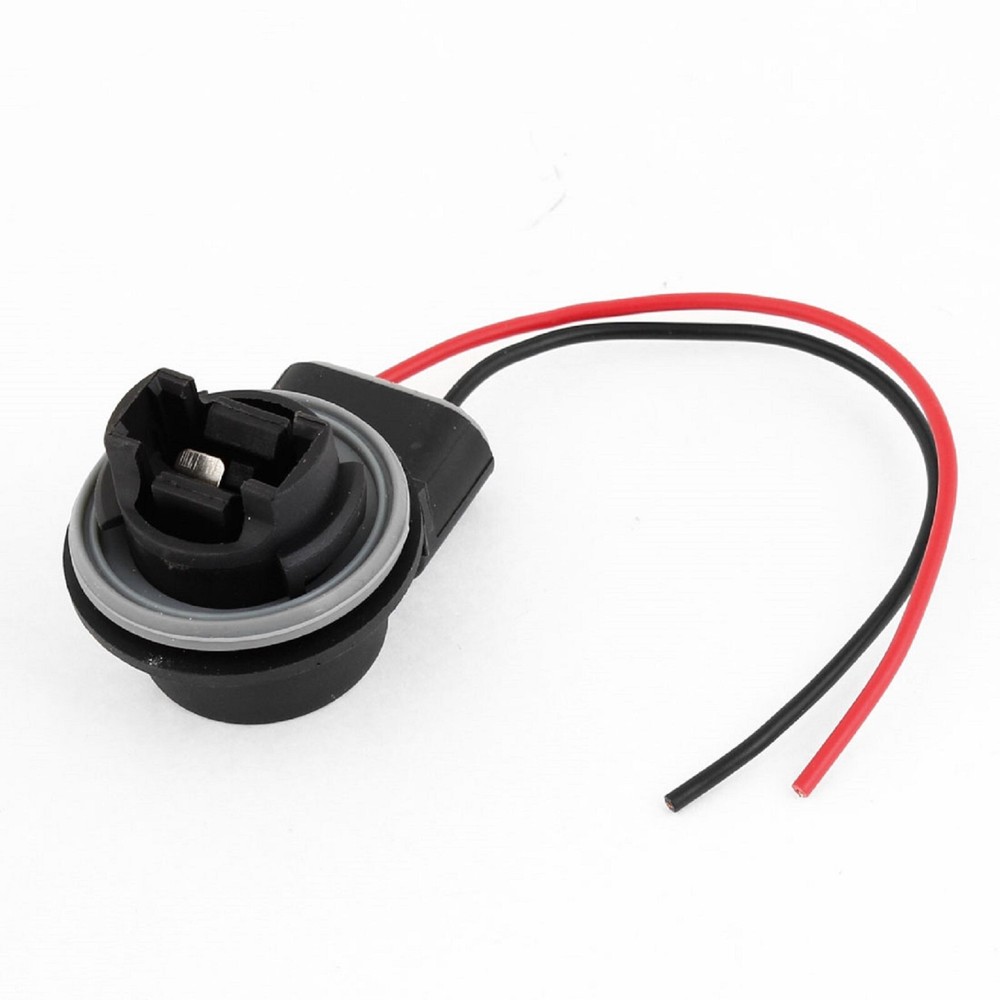 Universal Pigtail Wire Female Socket 3156 Two Harness Back Up Reverse Lamp Bulb