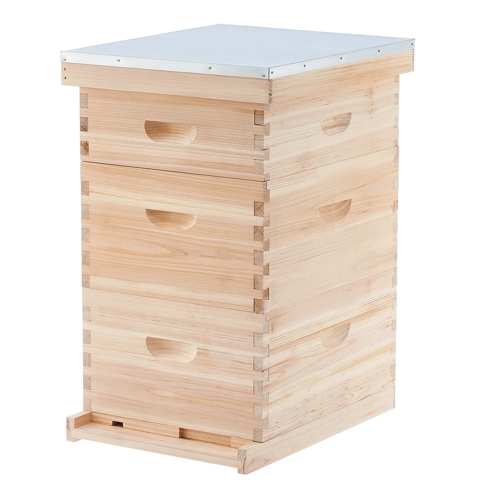 Langstroth Bee Hive Beehive Kit - 30 Frame Box 20 Deep + 10 Medium Frames