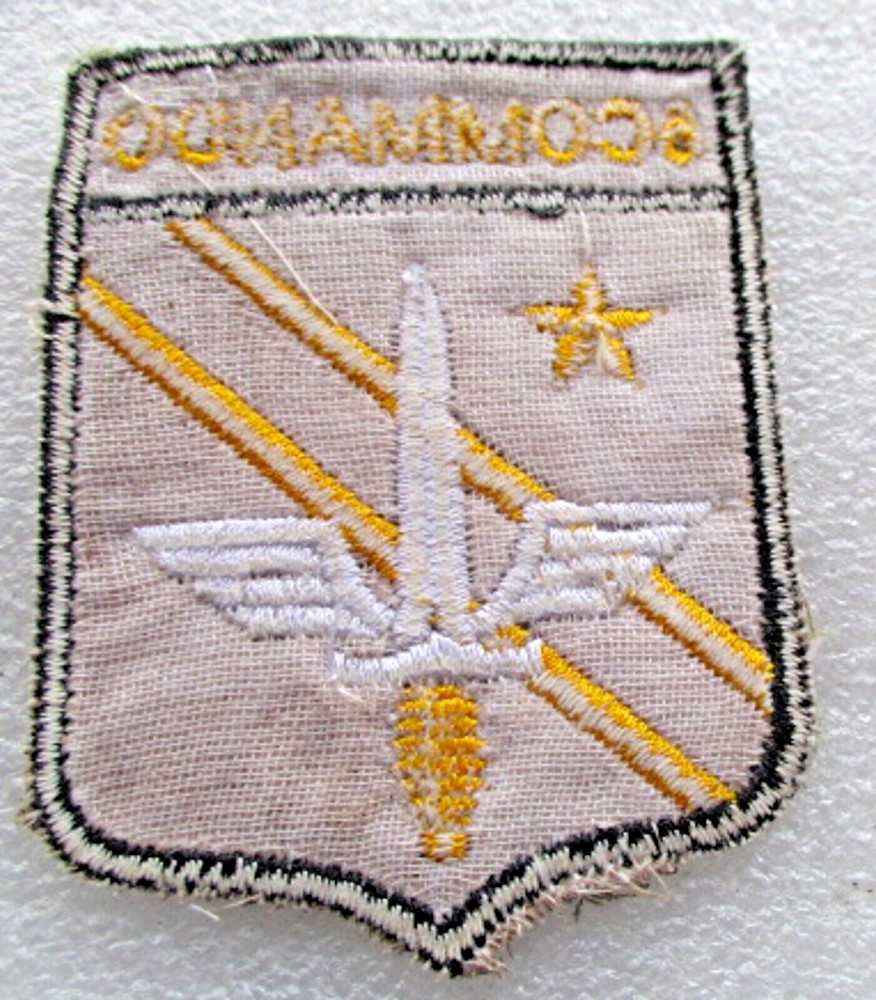 SIX COMMANDO VINTAGE ORIGINAL VIETNAM WAR PATCH