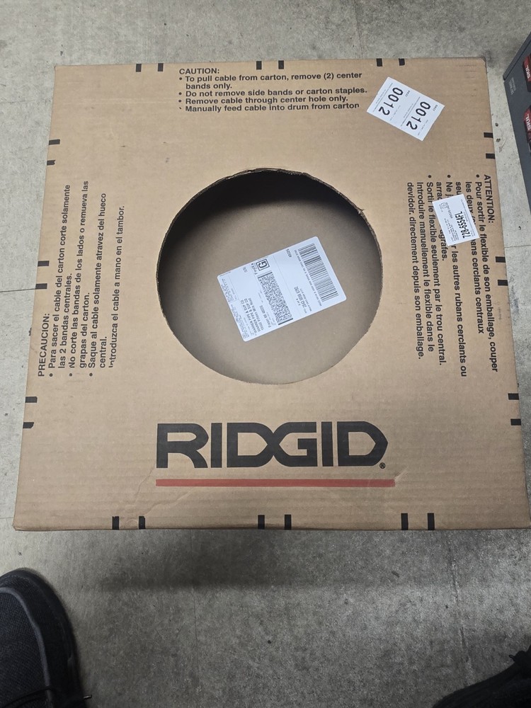 *RIDGID* C-31 IW SOLID CORE DRAIN CABLE *UNOPENED IN BOX* 3/8"X50'