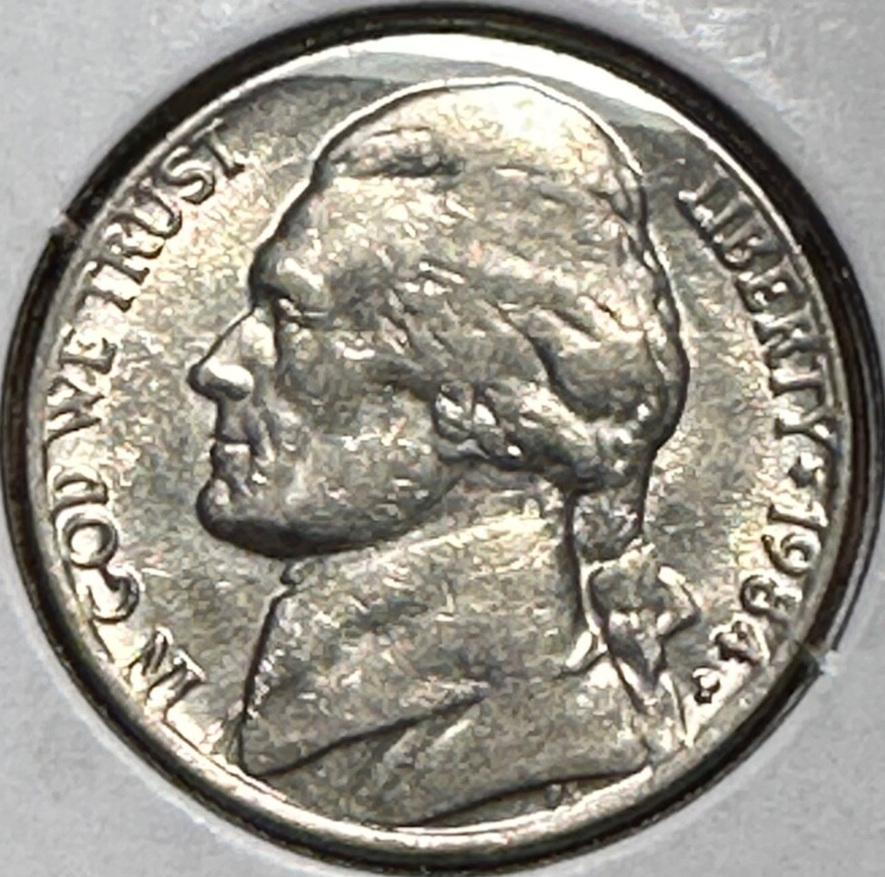 1984 P Jefferson Nickel