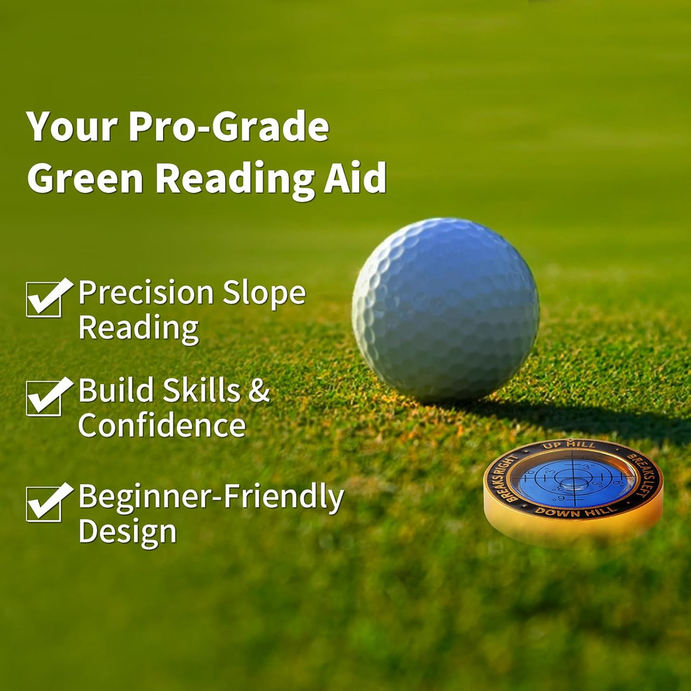 High Precision Golf Green Reader Funny Ball Marker Golf Putt Training Aid Bubble