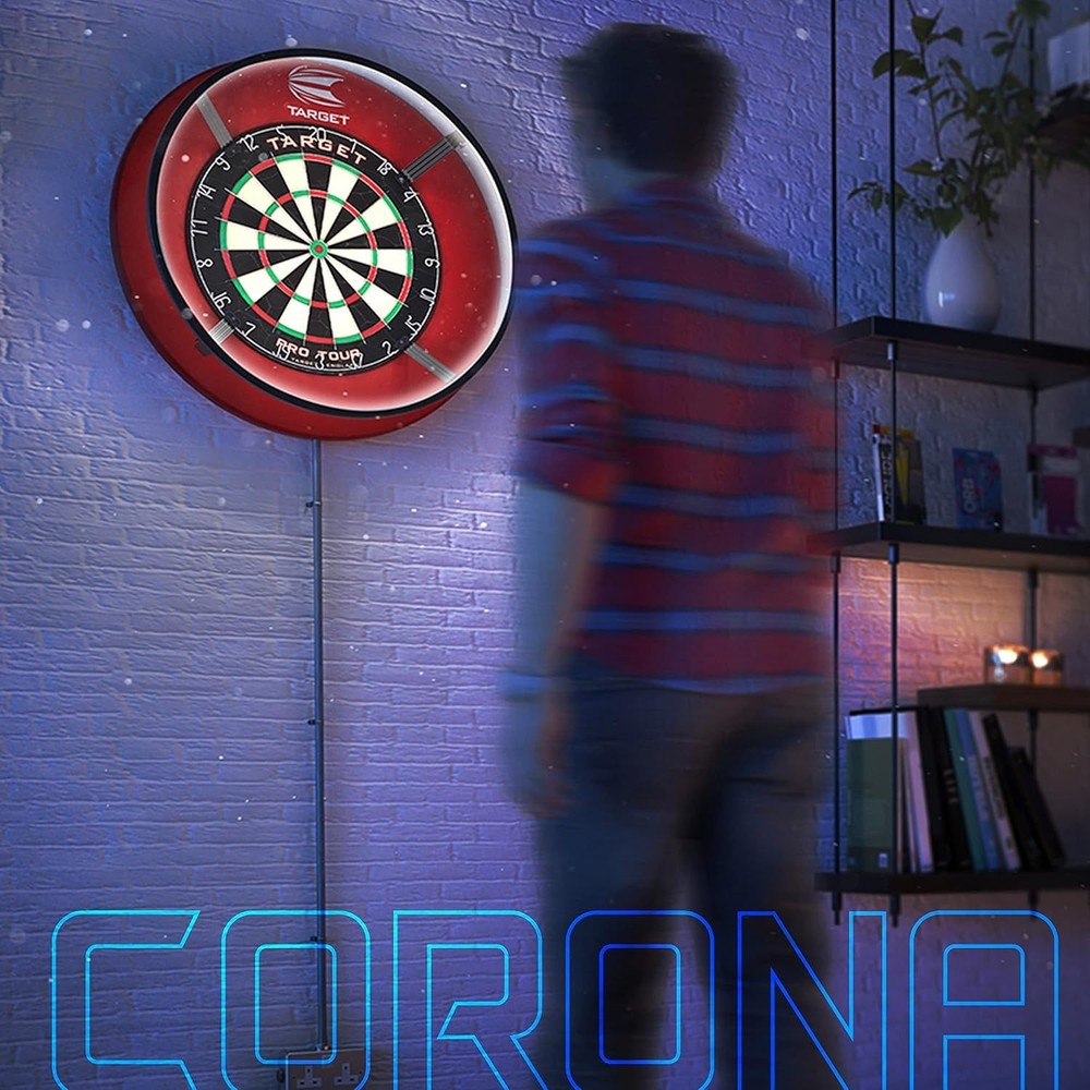 Corona Vision Dartboard LED Light - Complete Shadowless Coverage, Fits Any Board