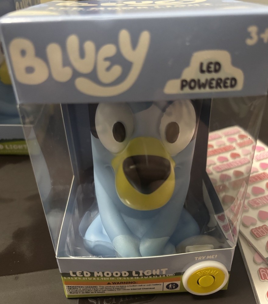 Bluey Led Mood Light Lot Of Two