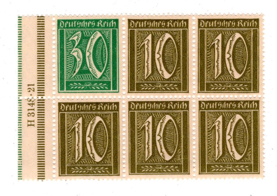 Dr. ZusDr. Heftchenblatt Hbl 36A impeccable ** MNH POSTFRISCH (79906