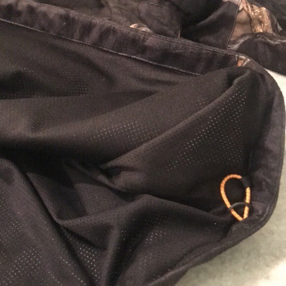 Mossy Oak Pullover Jacket Mens Large Camoflauge Quarter Zip Mesh Lined Hunting