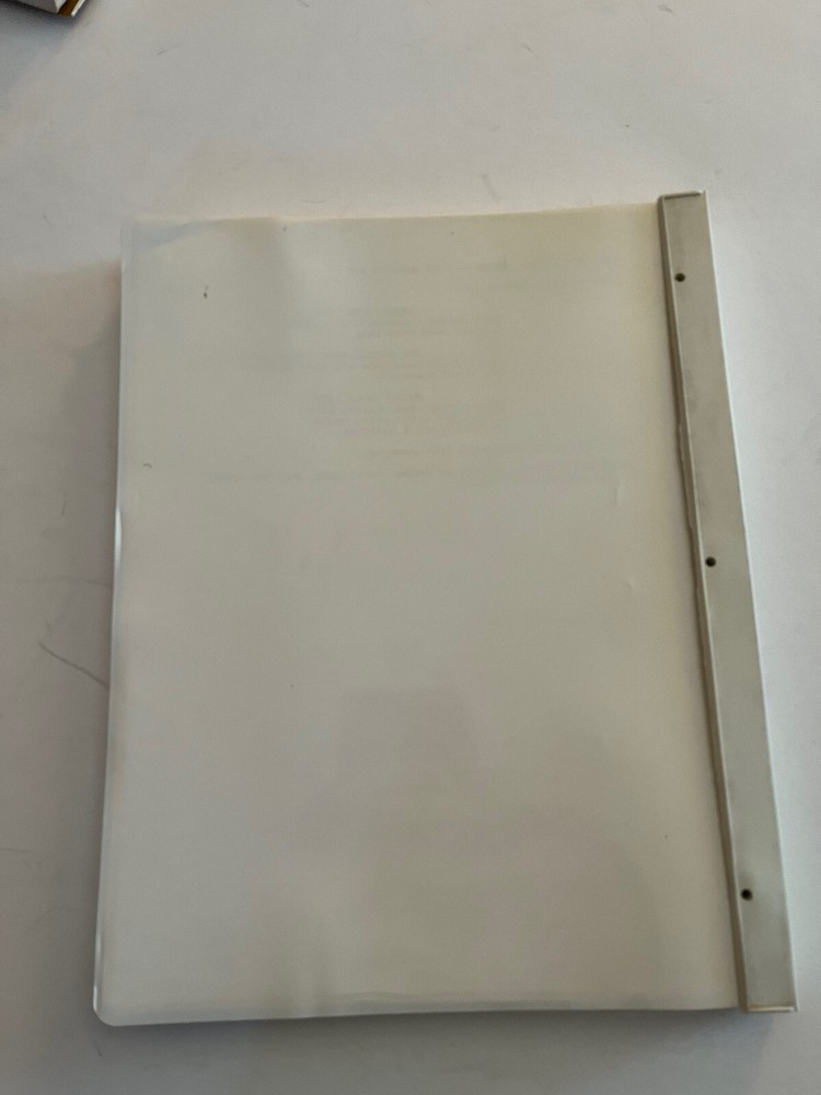vintage movie script “Fallon” By Geoffrey S. Ryan