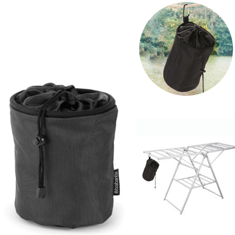 Clothespin Laundry Pin Storage Holder Hanging Sturdy Bag Clothes Drawstring