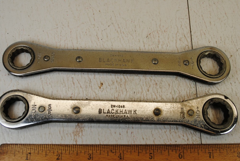 Blackhawk Tools Ratcheting Wrenches 5/8 - 11/16" & 5/8 - 3/4"