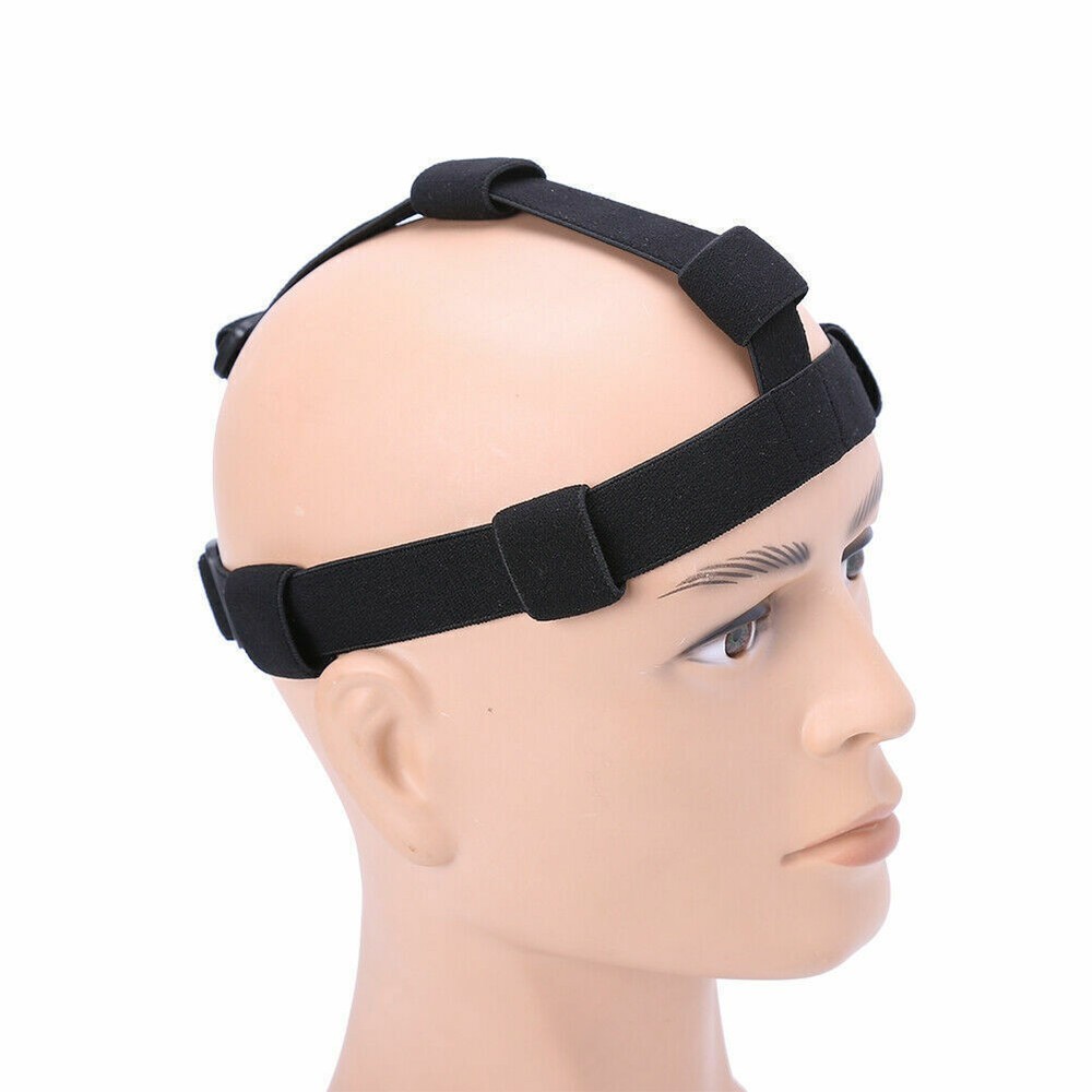 Black Elastic Headband Adjustable Headlight Strap for 18mm-30mm Torch Headlight
