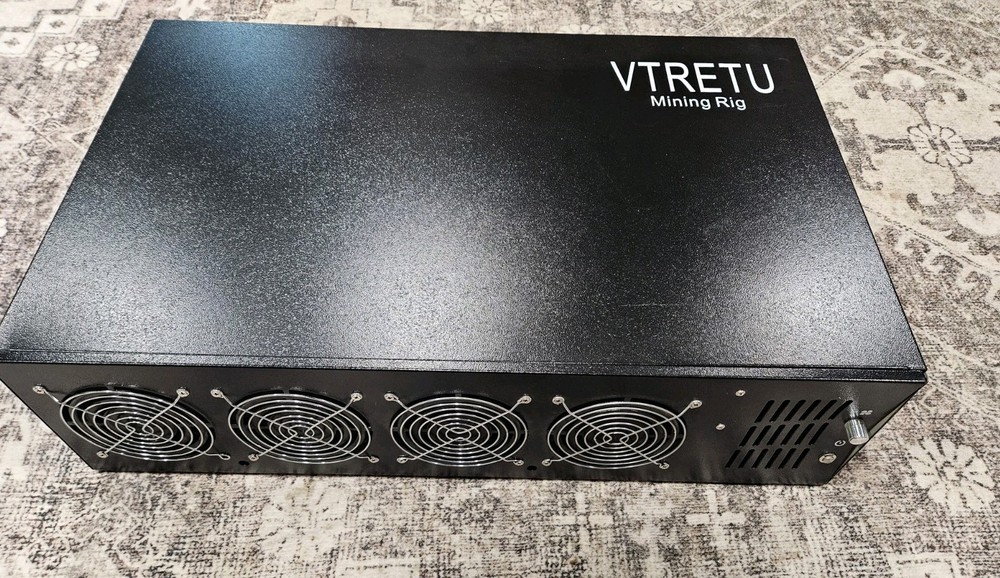 VTRETU 8 GPU Mining Rig Server Case for Crypto Miners