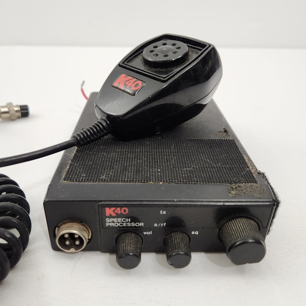 K40 Speech Processor 40 Channel CB Radio & Microphone Vintage