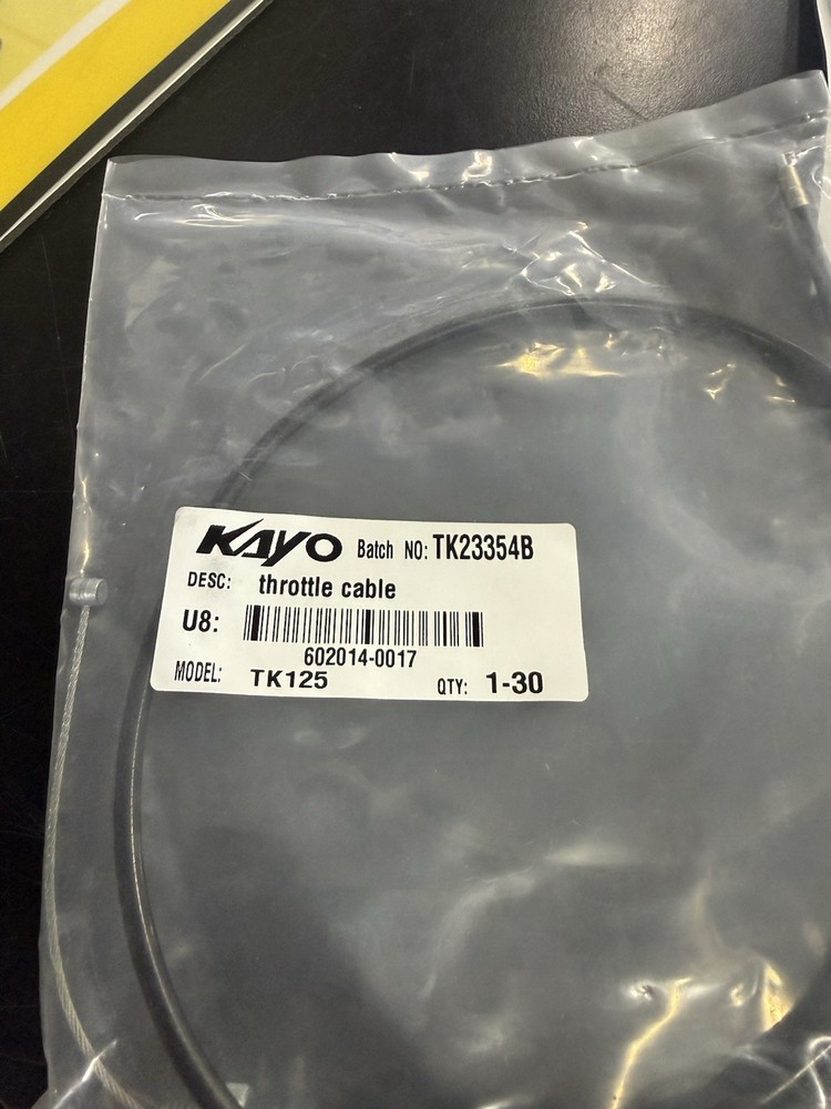 TK125 Throttle Cable TK23354B 602014-0017
