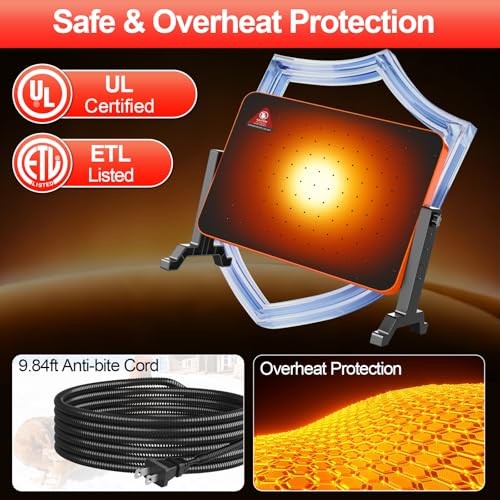 Chick Brooder Heater,200W Chick Heat Brooder Plate with Adjustable Height &