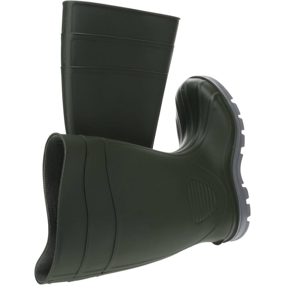 PRO-SAFE Unisex Size 12 Medium Width Steel Work Boot Green, PVC Blend Upper, ...