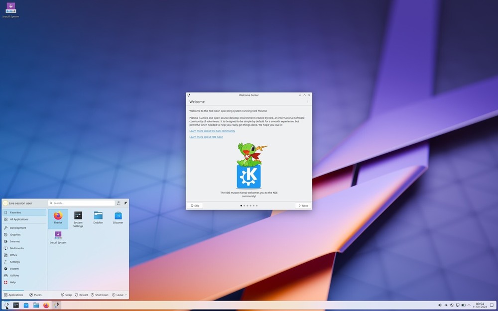 KDE Neon Linux 20250202 64Bit USB Drive Bootable Live Install KDE Neon