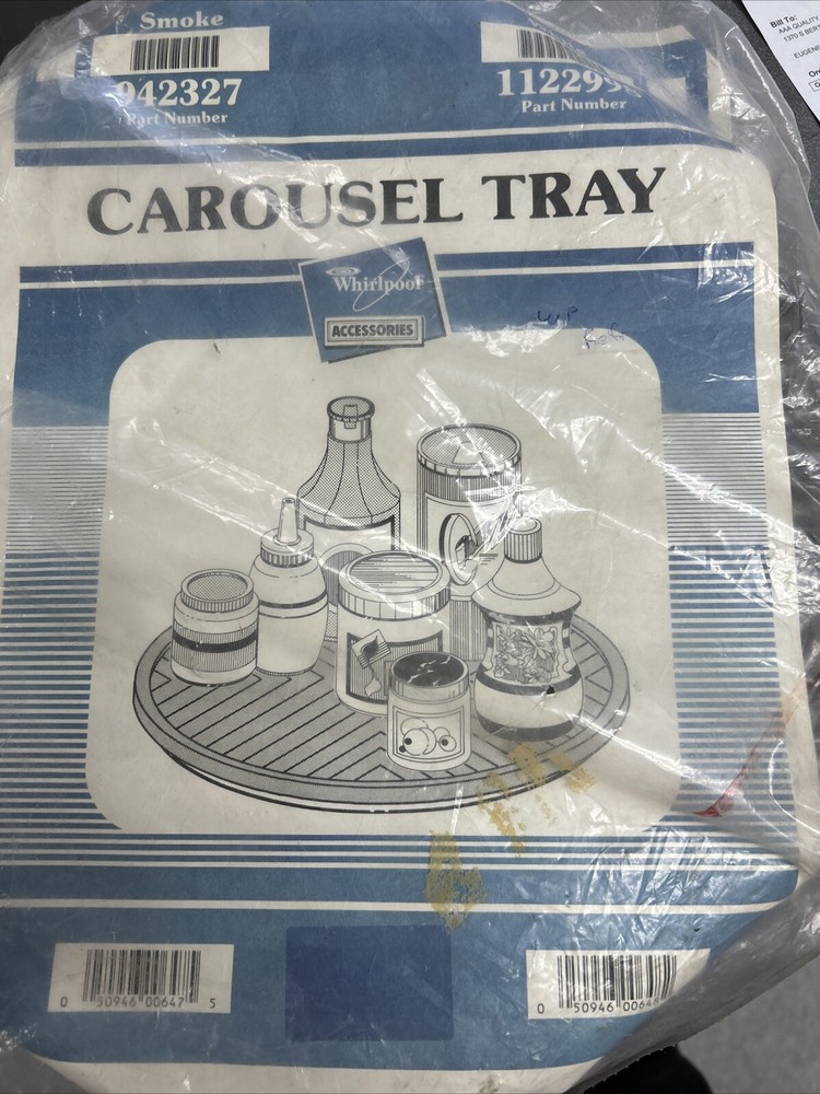 Part# 942327 Whirlpool Table Carousel Tray (G4E)