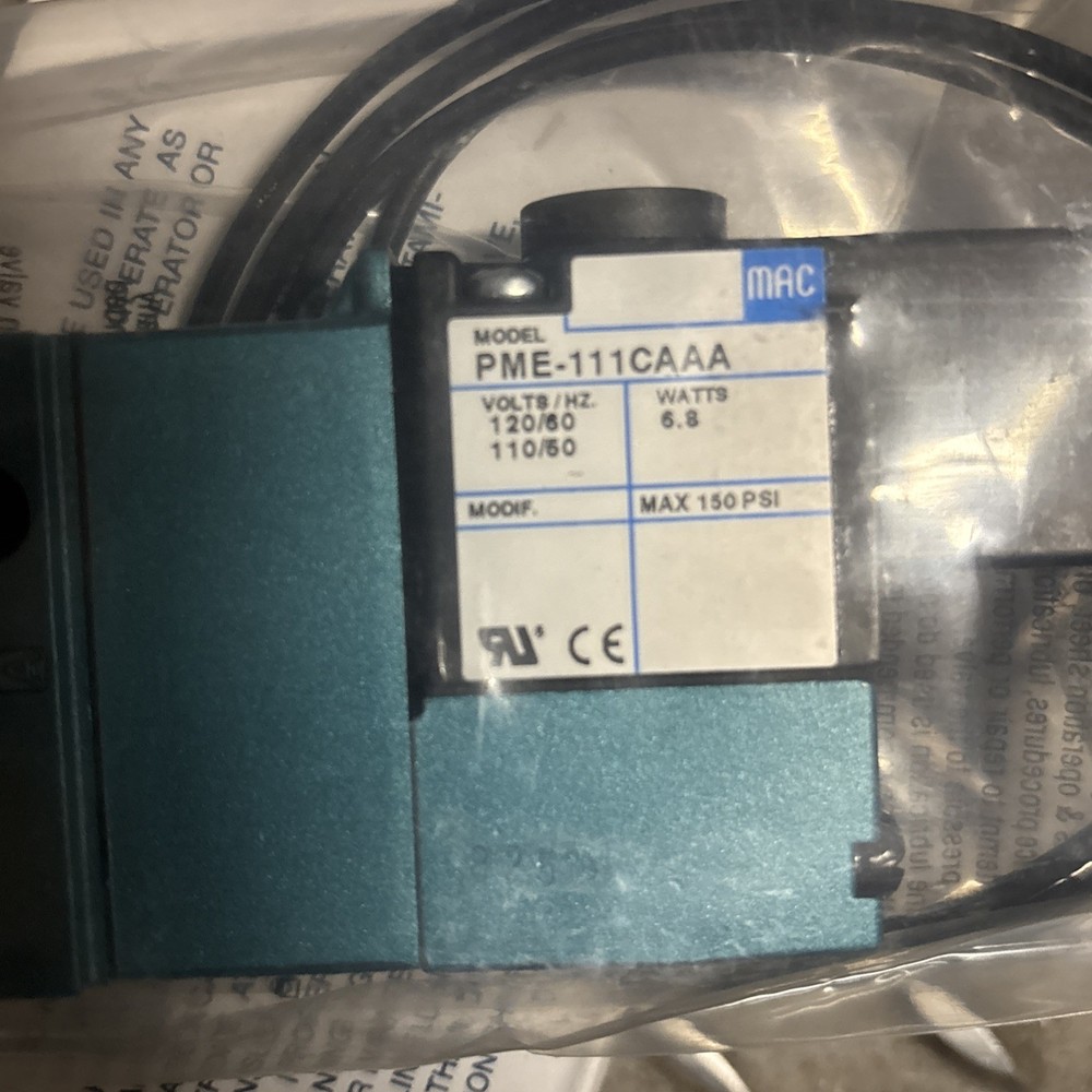 MAC 811C-PM-111CA-152 SOLENOID VALVE w/PME-111CAAA AC Module