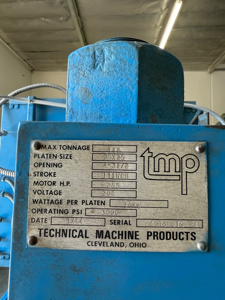 TMP (Technical Machine Products) 140 25X25 4-Post Hydraulic Press #7745 #2