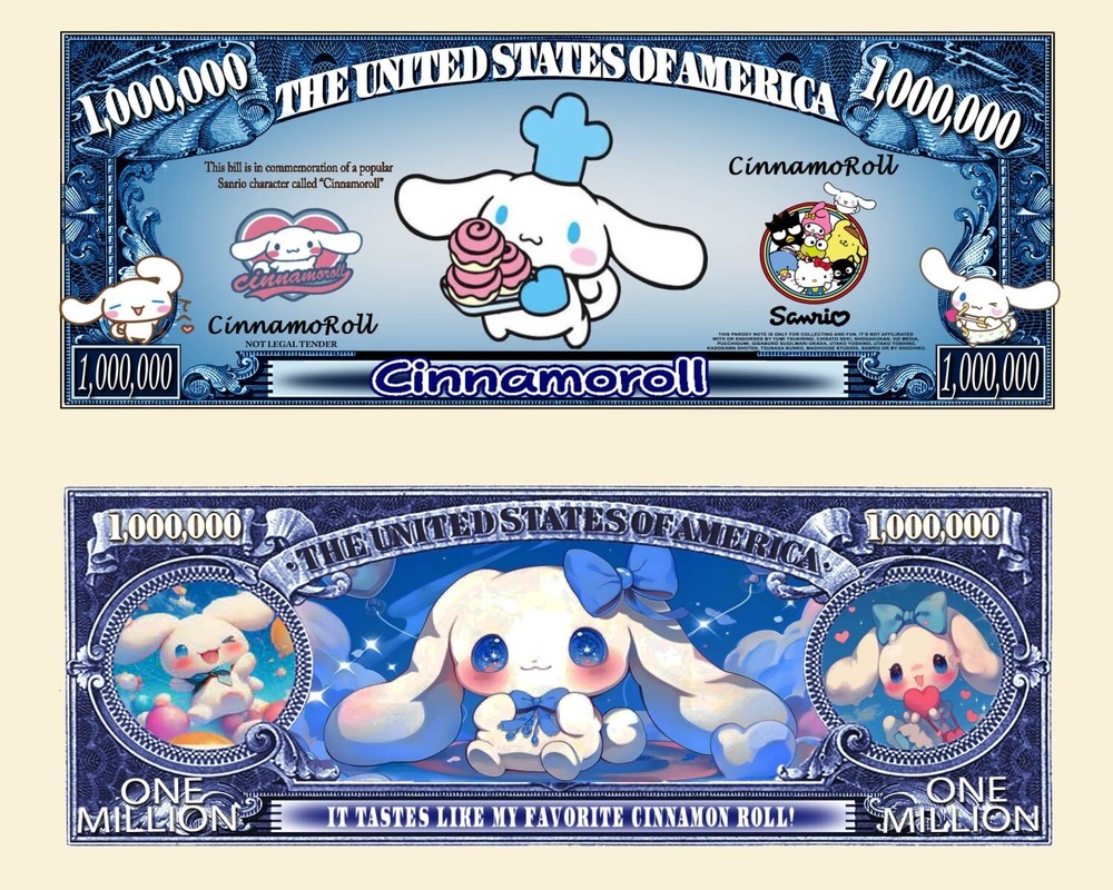 OUR CINNAMOROLL NOVELTY NOTE (WITH PROTECTIVE SLEEVE)