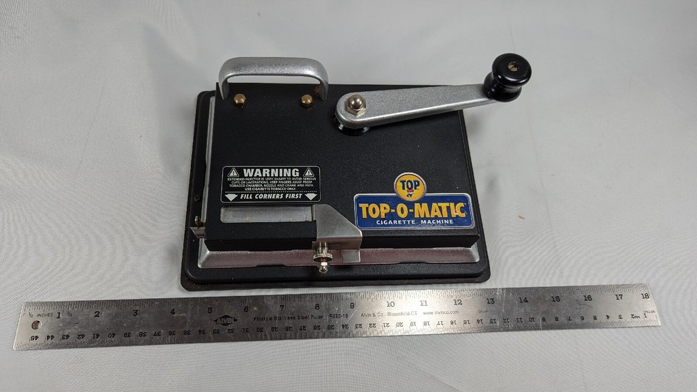 Top-O-Matic Cigarette Rolling Making Machine-Working Used Condition-Tobacco