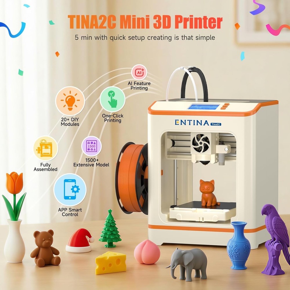 FDM 3DPrinter Auto Leveling Beginner Friendly High Precision PLA ABS LargeVolume